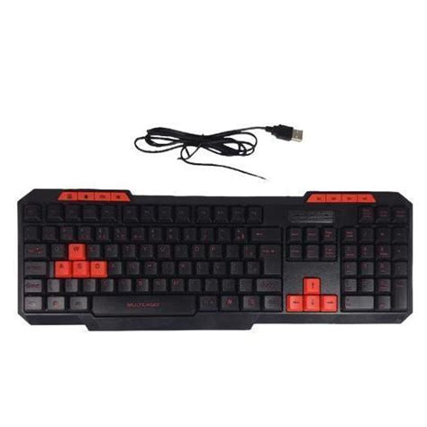 Teclado Gamer Multilaser Vermelho Casas Bahia