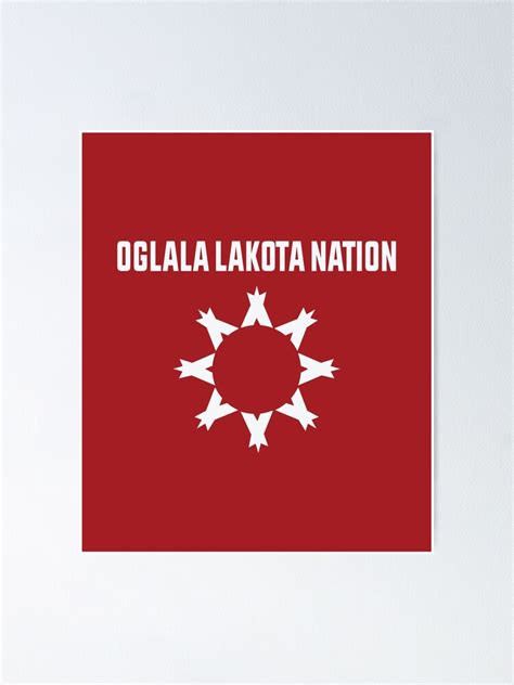 "oglala flag, oglala sioux tribe, oglala lakota" Poster for Sale by ...