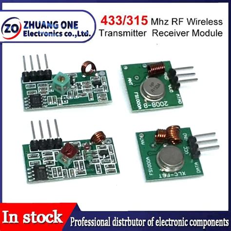 Mhz Rf Wireless Transmitter Module And Receiver Kit V Dc Mhz