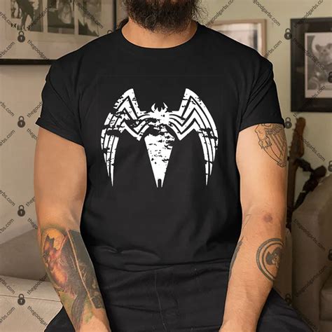 Venom Spiderman Logo Superhero Gym Workout Shirt