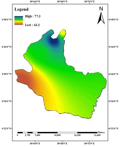 Rainfall Erosivity R Factor Map Of The Watershed Mj Mm Ha H Yr