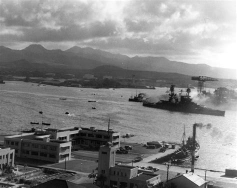 Battleship Uss Nevada Bb 36 Underway During The Pearl Harbor Attack 2