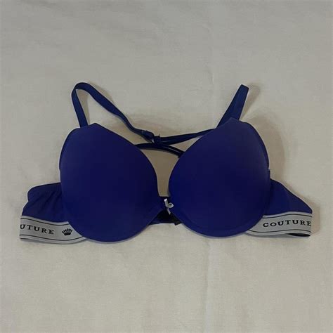 Juicy Couture Push Up Bra ꨄroyal blue juicy couture Depop