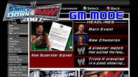 Live Stream Wwe Smackdown Vs Raw Gm Mode Youtube