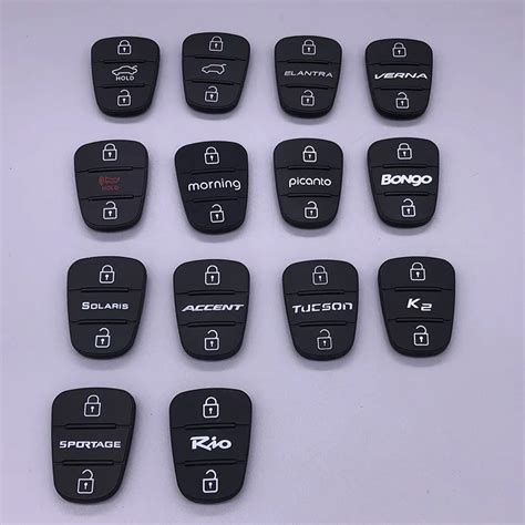 Remote Key Shell Rubber Button Pad For Hyundai I Ix Solaris Accent