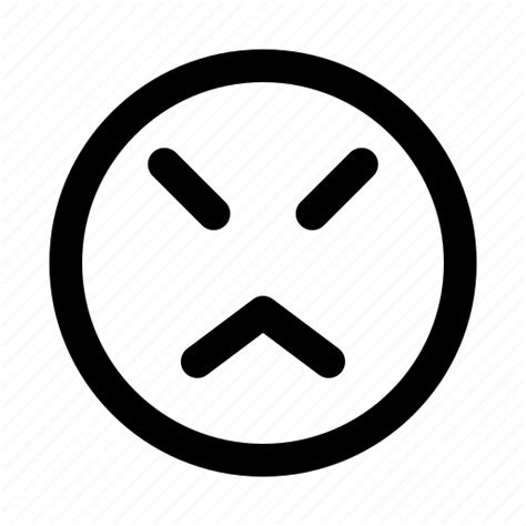 Emoticon Serious Emoji Emotion Expression Face Icon Download On