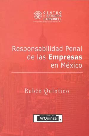 Libro Responsabilidad Penal De Las Empresas En M Xi Original Env O Gratis