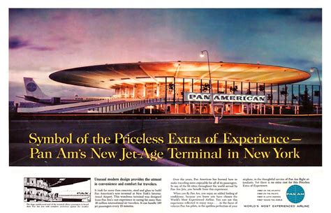 Pan American World Airways Pan Am Worldport 1960 Advertising R