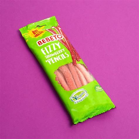 Жевательный мармелад BEBETO FIZZY STRAWBERRY PENCILS 200 г купить на