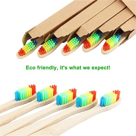 Biodegradable Rainbow Bamboo Toothbrush Buy Rainbow Bamboo