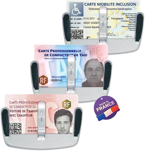 Amazon Fr G N Rique X Porte Carte Pare Brise Handicap Pmr Vtc Taxi