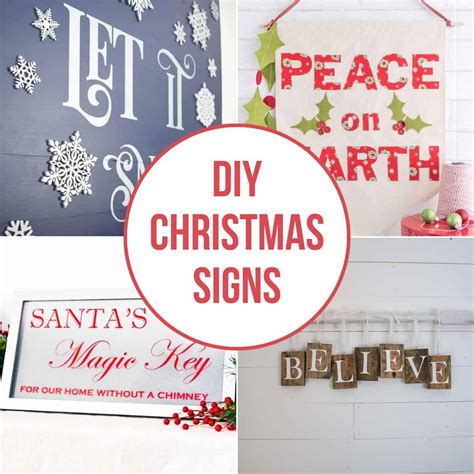 20 Festive DIY Christmas Signs You Can Make - The Handyman's Daughter