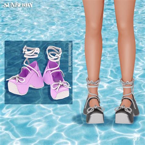 Sunberry Platform Sandals 237 Sunberry 심즈 4 심즈