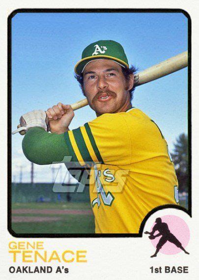 Gene Tenace Alt Baseball Cards Oakland Athletics Oakland