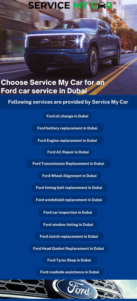 Why Choose Service My Car For An Ford Car Service In Dubai By Eric