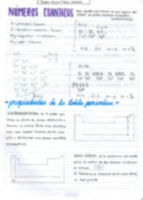 Solution Qu Mica N Meros Cu Nticos Y Propiedades De La Tabla Peri Dica