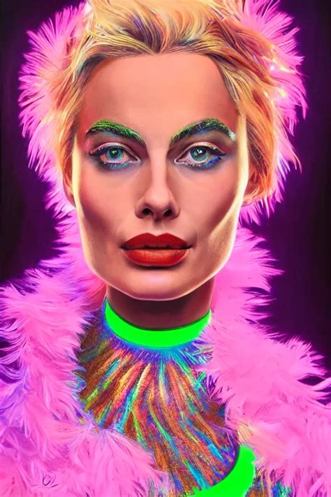 Detailed Portrait Of Beautiful Margot Robbie Strong Stable Diffusion