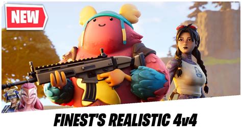 New Finests Realistic 4v4 Fortnite Creative Showcase With Map Code Youtube