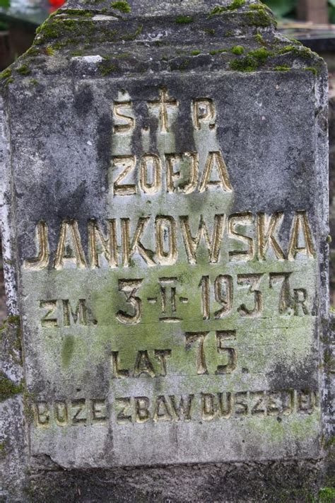 Nagrobek Zofii Jankowskiej Lista obiektów DZIEDZICTWO ZA GRANICĄ