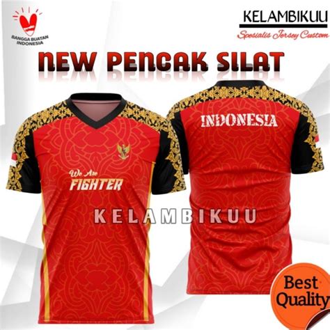 Jual Jersey Pencak Silat Indonesia Printing Terbaru Baju Kaos Pencak