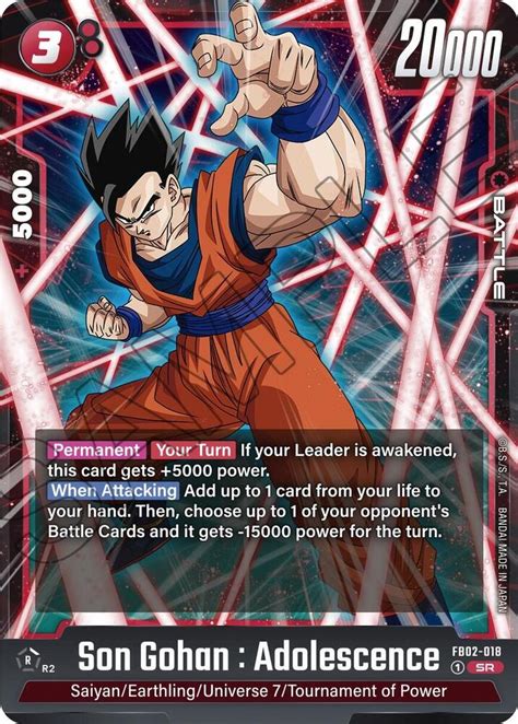 Son Gohan Adolescence FB02 018 Blazing Aura Dragon Ball Super