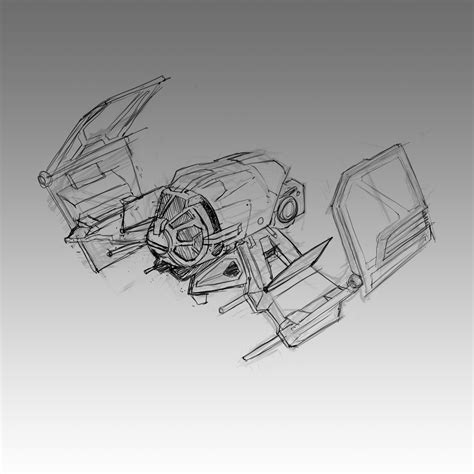 Tie Fighter Sketch at PaintingValley.com | Explore collection of Tie ...