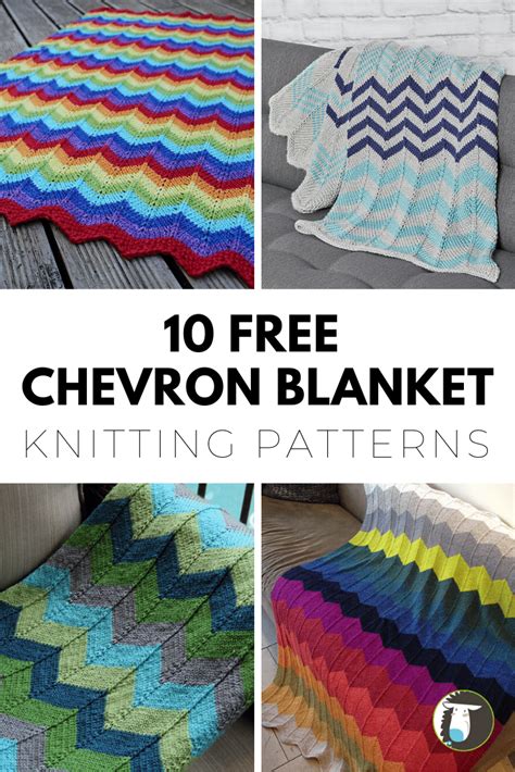 Knit Chevron Blanket