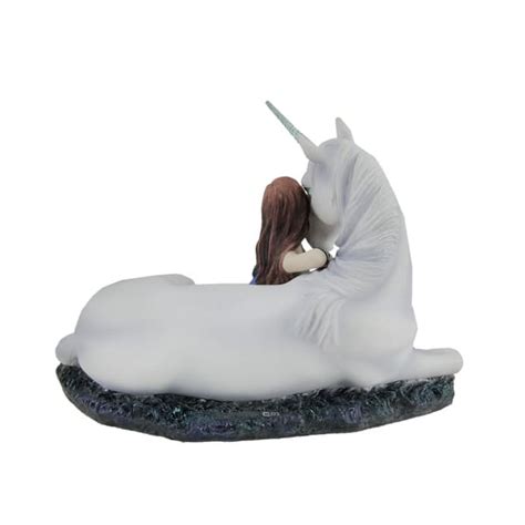 Anne Stokes Blue Moon Unicorn Hand Painted Fantasy Statue 5 25 X 7 5 X 5 75 Inches Bed Bath