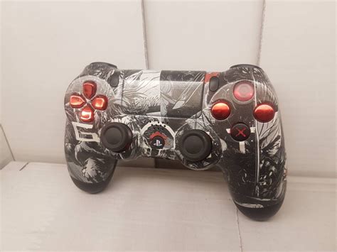 GHOST Of TSUSHIMA Custom PS4 Controller With LED Mod Etsy