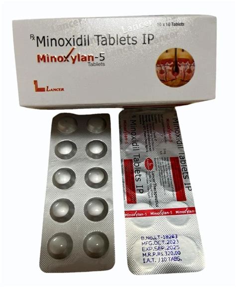 5mg Minoxidil Tablets Ip At Rs 320 Stripe Hair Fall Medicine In