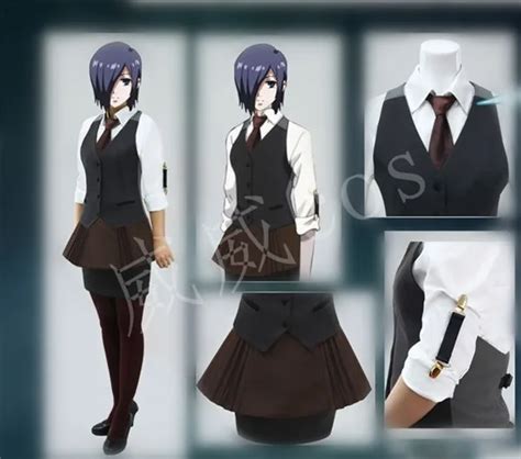 Kostum Cosplay Seragam Kerja Tokyo Ghoul Touka Kirhima Kustom Berbagai