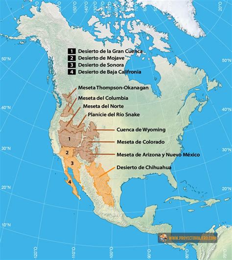 Desiertos Am Rica Del Norte Proyecto Viajero