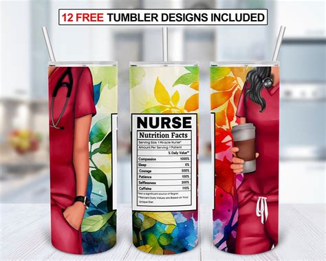 Nurse 20oz Tumbler PNG Nurse Tumbler PNG Nurse Tumbler Sublimations