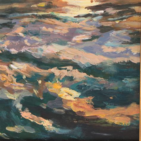 Oil Painting of Sailing Ship at Sunrise, 1998 | EBTH