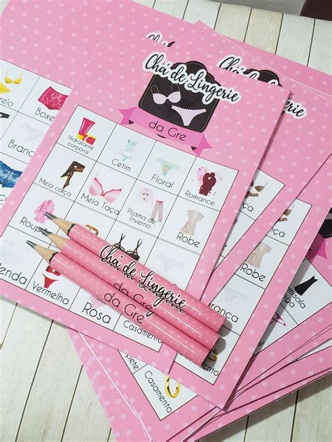 Bingo Personalizado lingerie mini lápis unid Elo