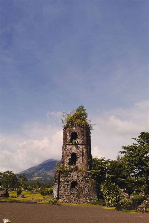 Cagsawa Ruins In Albay Philippines