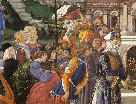 Sandro Botticelli Prove Di Cristo Affresco Sito Nella