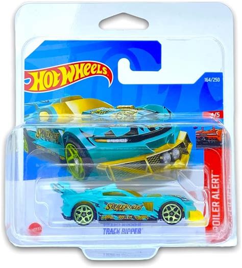 Hot Wheels Track Ripper Turquoise Yellow 4 5 Spoiler Alert 2022 164 250 Short Card COMES