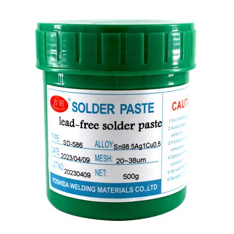 Sn98 5AG1cu0 5 High Temperature Lead Free SMD Solder Paste Solder