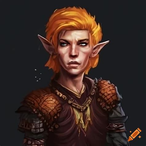 Male Fire Elf Character With A Mullet In Dnd Style On Craiyon