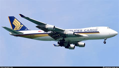 9V SFQ Singapore Airlines Cargo Boeing 747 412F Photo By Flee ID