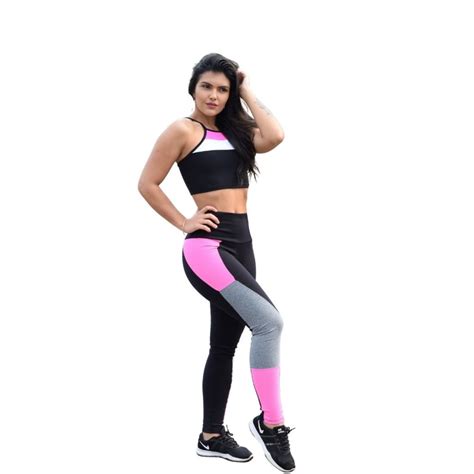 Cal A Legging Fitness C Recortes C S Alto Suplex Poliamida