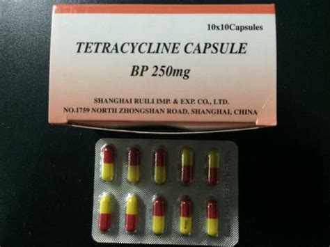 Tetracycline Capsules 250 Mg Store At Cool And Dry Place At Best Price