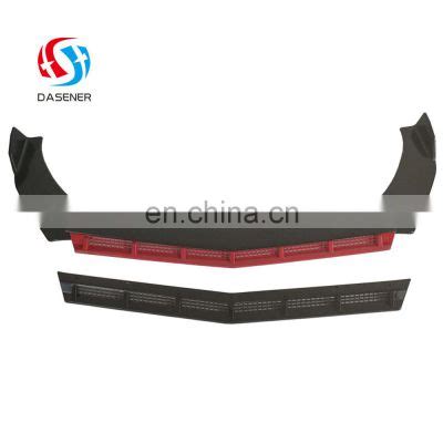 Honghang Front Lips Gloss Black Red Universal Front Bumper Lips