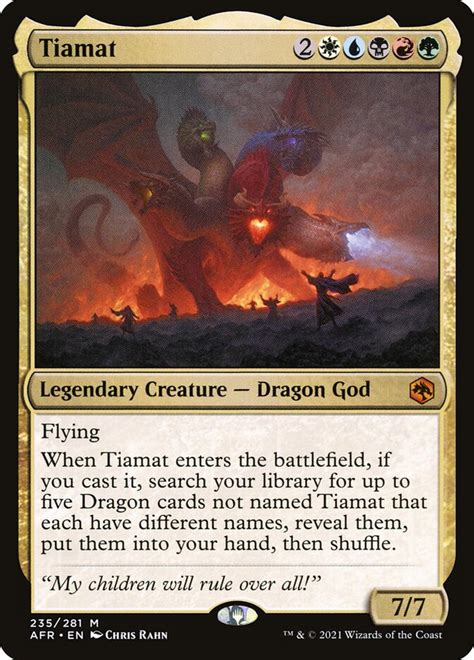 Tiamat Afr 235 Magic The Gathering Card