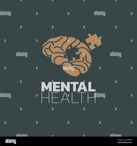 Icono De Salud Mental Logo Vector El Mes De La Concientización Sobre La Salud Mental Imagen