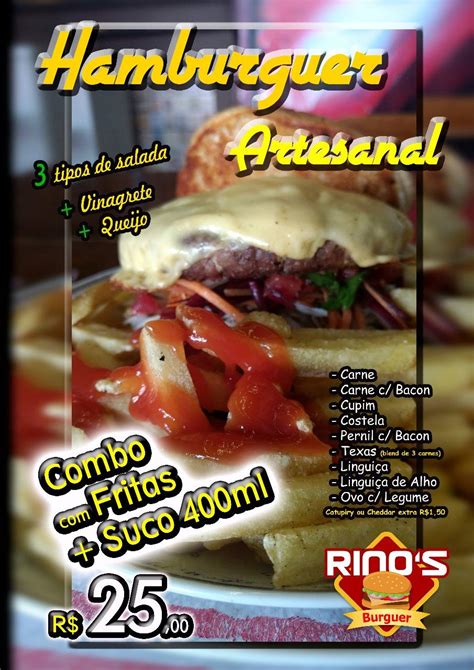 Menu Em Rino S Burguer Restaurante S O Paulo