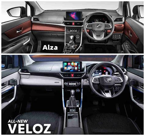 Comparison of the front, rear and dashboard of the Perodua Alza and ...