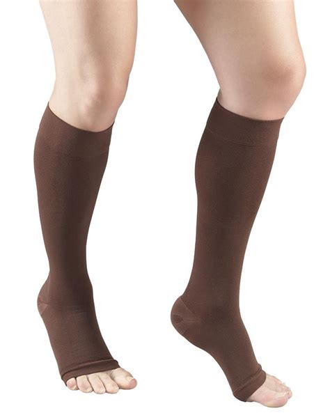 Truform Classic Medical Open Toe Knee High Support Stockings 20 30 Mmh