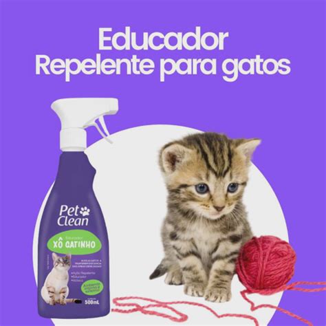 Xô Gatinho Educador Repelente Para Gatos 500ml Pet Clean no Shoptime